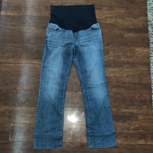 maternity blue jeans, size 10